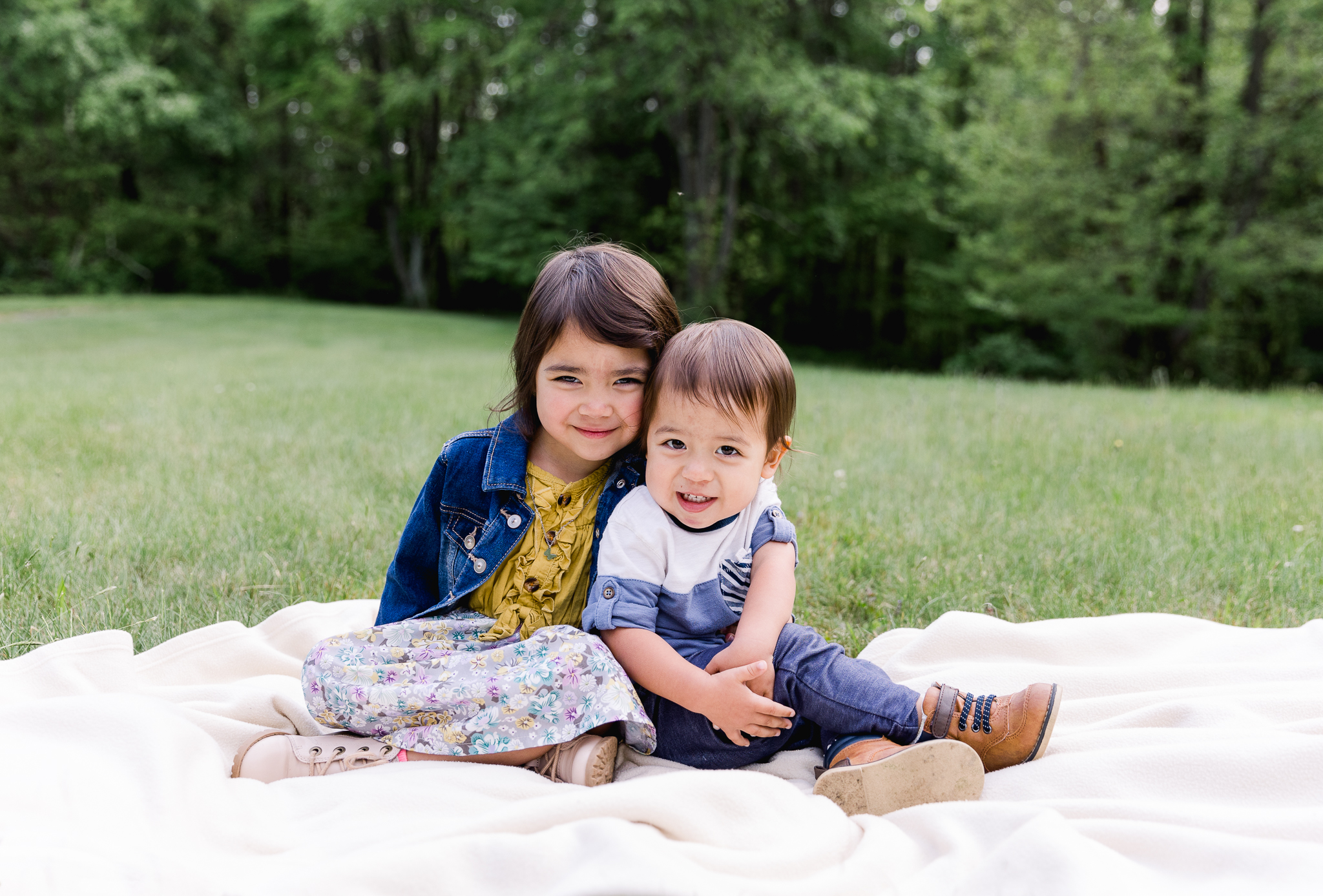 Spring Photograph of two kids